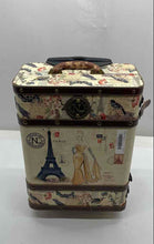 Load image into Gallery viewer, Nicole Lee Unisex Multicolor Paris Eiffel Tower Carry-On Luggage Suitcase