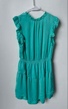Load image into Gallery viewer, Steve Madden Womens Turquoise Flutter Sleeve V-Neck Mini Dress Size XL