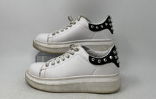 Load image into Gallery viewer, Prima Donna Womens White Studded Leather Lace-Up Sneaker Shoes Size EUR 38