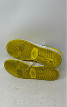 Load image into Gallery viewer, Nike Kids Air Jordan 1 Mid SE Yellow White Mid Top Lace-Up Sneaker Shoes Size 6Y