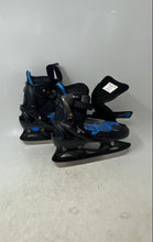 Load image into Gallery viewer, Softmax Kids Black Ratchet Buckle Beginners Downhill Ice-Skates Size 13Y