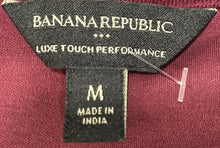 Load image into Gallery viewer, Banana Republic Mens Wine Red Cotton Short Sleeve Golf Polo Shirt Size M