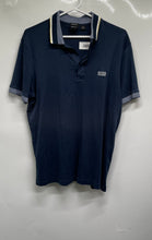 Load image into Gallery viewer, Hugo Boss Mens Blue Luxury Cotton Regular Fit Short Sleeve Polo Shirt Size L