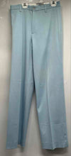 Load image into Gallery viewer, Vertigo Paris Womens Light Blue Flat Front Straight Leg Trouser Pants Size 8