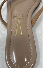 Load image into Gallery viewer, Vizzano Womens Tan Gold Rhinestone Open Toe Slip-On Slide Sandals Size 7