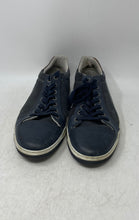 Load image into Gallery viewer, Bull Boxer Mens Blue Leather Round Toe Low Top Lace-Up Sneaker Shoes Size 11