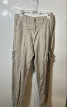 Load image into Gallery viewer, Armani Exchange Womens Light Beige Flat Front Tapered Leg Cargo Pants Size 4