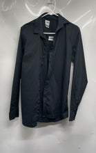 Load image into Gallery viewer, Zara Mens Black Super Slim Fit Long Sleeve Button-Up Shirt Size Medium