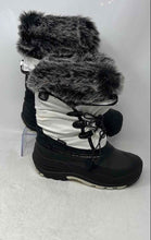 Load image into Gallery viewer, Kamik Womens Black White Round Toe Lace-Up Winter Boots Size 6