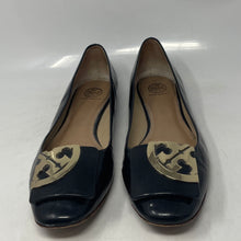 Load image into Gallery viewer, Authentic Tory Burch Womens Black Leather Ballet Flats Size 10.5 M Damaged