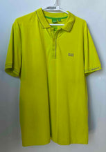 Load image into Gallery viewer, Hugo Boss Mens Yellow Collared Short Sleeve Slim Fit Polo Shirt Size XL