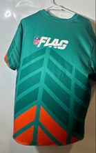 Load image into Gallery viewer, NFL Flag Unisex Adults Multicolor Miami Dolphins Football Pullover T-Shirt Sz XL