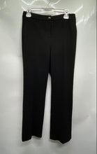 Load image into Gallery viewer, White House Black Market Womens Black Flat Front Belt Loops Trouser Pants Sz 4P