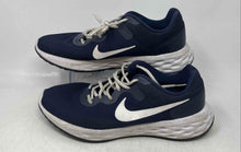 Load image into Gallery viewer, Nike Mens Revolution 6 Navy White Low Top Lace-Up Sneaker Shoes Size 10