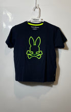 Load image into Gallery viewer, Psycho Bunny Boys Black Green Cotton Short Sleeve Crew Neck T-Shirt Size 10-12/M