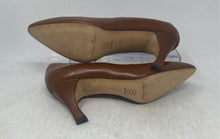 Load image into Gallery viewer, Norma Carini Womens Brown Leather Pointed Toe Slip-On Pump Heels Size 9M