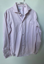 Load image into Gallery viewer, Calvin Klein Mens Light Pink Long Sleeve Slim Fit Stretch Dress Shirt Size M