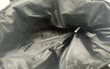 Load image into Gallery viewer, Jimmy Choo Parfums Womens Black Silver Tone Glitter Velvet Tote Handbag