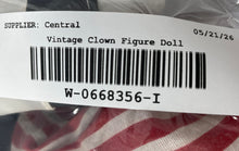 Load image into Gallery viewer, Vintage Collectible Porcelain And Cloth Body Red Hair Bowler Hat Clown Doll