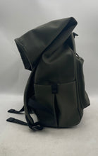 Load image into Gallery viewer, Pilatus Mens XRF Green Rubber Adjustable Strap Roll-Top Travel Backpack