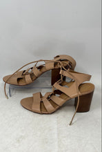 Load image into Gallery viewer, Coach New York Womens Larissa Nude Lace-Up Block Gladiator Heels Size 10B