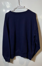 Load image into Gallery viewer, Gap Womens Blue Logo Front Long Sleeve Crew Neck Pullover Sweatshirt Size XL