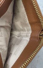 Load image into Gallery viewer, Michael Kors Womens Jet Set Brown Leather Inner Pockets Zip-Around Wallet