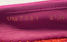 Load image into Gallery viewer, Authentic Salvatore Ferragamo Womens Purple Red Espadrille Shoes Sz 6.5M Damaged