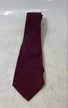 Load image into Gallery viewer, DKNY Mens Red Striped Print Silk Keeper Loop Adjustable Formal Pointed Tie