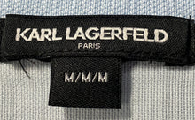 Load image into Gallery viewer, Karl Lagerfeld Mens Light Blue Short Sleeve Collared Pullover Polo Shirt Size M