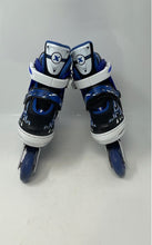 Load image into Gallery viewer, X MBT Kids Blue Black Ratchet Buckle Inline Skates Size S