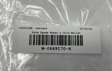 Load image into Gallery viewer, Kate Spade New York Womens Gold-Tone Mini Travel Zip-Around Wallet