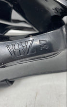Load image into Gallery viewer, Zara Womens Black Faux Leather Sharp Pointed Toe Wedge Pump Heels Size EUR 37
