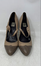 Load image into Gallery viewer, Coop Barneys Womens Dark Beige Leather Slip-On Pump Heels Size 39.5