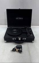 Load image into Gallery viewer, Victrola Black 3 Speed Bluetooth Suitcase Turntable Record Player Not Tested