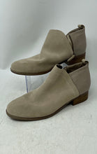 Load image into Gallery viewer, Toms Womens Deia Brown Suede Round Toe Block Heel Side Zip Ankle Booties Size 11