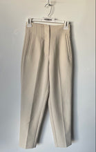 Load image into Gallery viewer, Zara Womens Beige Pleated Front Slash Pockets Straight Leg Ankle Pants Size XS
