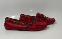 Load image into Gallery viewer, Mercanti Fiorentini Mens Red Brown Leather Slip-On Driving Moccasins Shoes Sz 9M