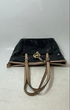 Load image into Gallery viewer, Michael Kors Womens Black Patent Leather Inner Pocket Double Handle Tote Handbag