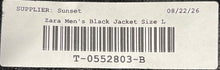 Load image into Gallery viewer, Zara Womens Black Long Sleeve Flap Pockets Snap Front Jacket Size Large