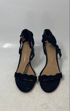Load image into Gallery viewer, Chinese Laundry Womens Rubie Black Suede Kitten Heel Ankle Strap Sandals Sz 38.5