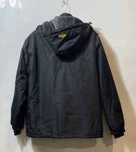 Load image into Gallery viewer, Wantdo Mens Black Hooded Zipped Pockets Long Sleeve Waterproof Ski Jacket Size L