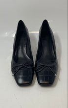 Load image into Gallery viewer, Schutz Womens Arissa Black Leather Square Toe Slip-On Block Pump Heels Size 7.5B