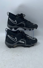Load image into Gallery viewer, Nike Kids Alpha Menace 3 CV0581-010 Black Lace-Up Football Cleats Size 4Y