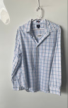 Load image into Gallery viewer, J. Crew Mens White Plaid Printed Long Sleeve Slim Fit Button-Up Shirt Size Large