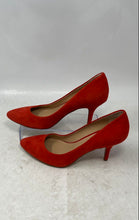 Load image into Gallery viewer, INC International Concepts Womens Red Leather Pointed Toe Pump Heels Size 8M