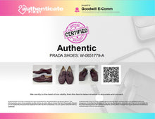 Load image into Gallery viewer, Authentic Prada Womens Burgundy Patent Leather Derby Shoes Size EUR 37 Damaged