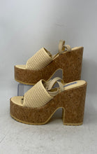 Load image into Gallery viewer, Steve Madden Womens Maitai Yellow Cork Wedge Platform Sandals Size 9M
