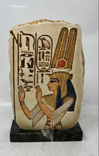 Load image into Gallery viewer, Decorative Egyptian Queen Relief Style Art Plaque Marble Base Collectible