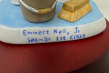 Load image into Gallery viewer, Flambro Multicolor Emmett Kelly Jr Seaman 1st Class American Flag Clown Figurine
